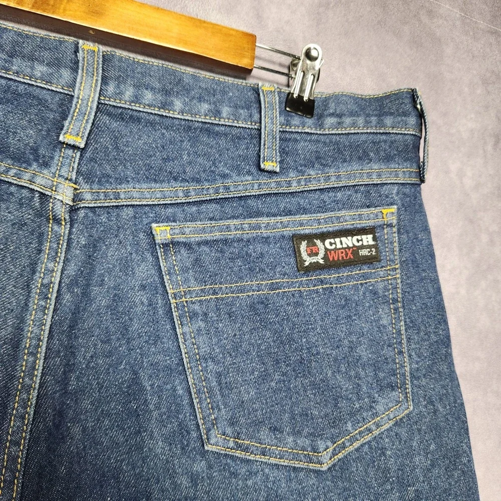 Vintage Cinch WRX FR Flame Resistant Green Label Jeans 38x36 Mens Workwear Pants